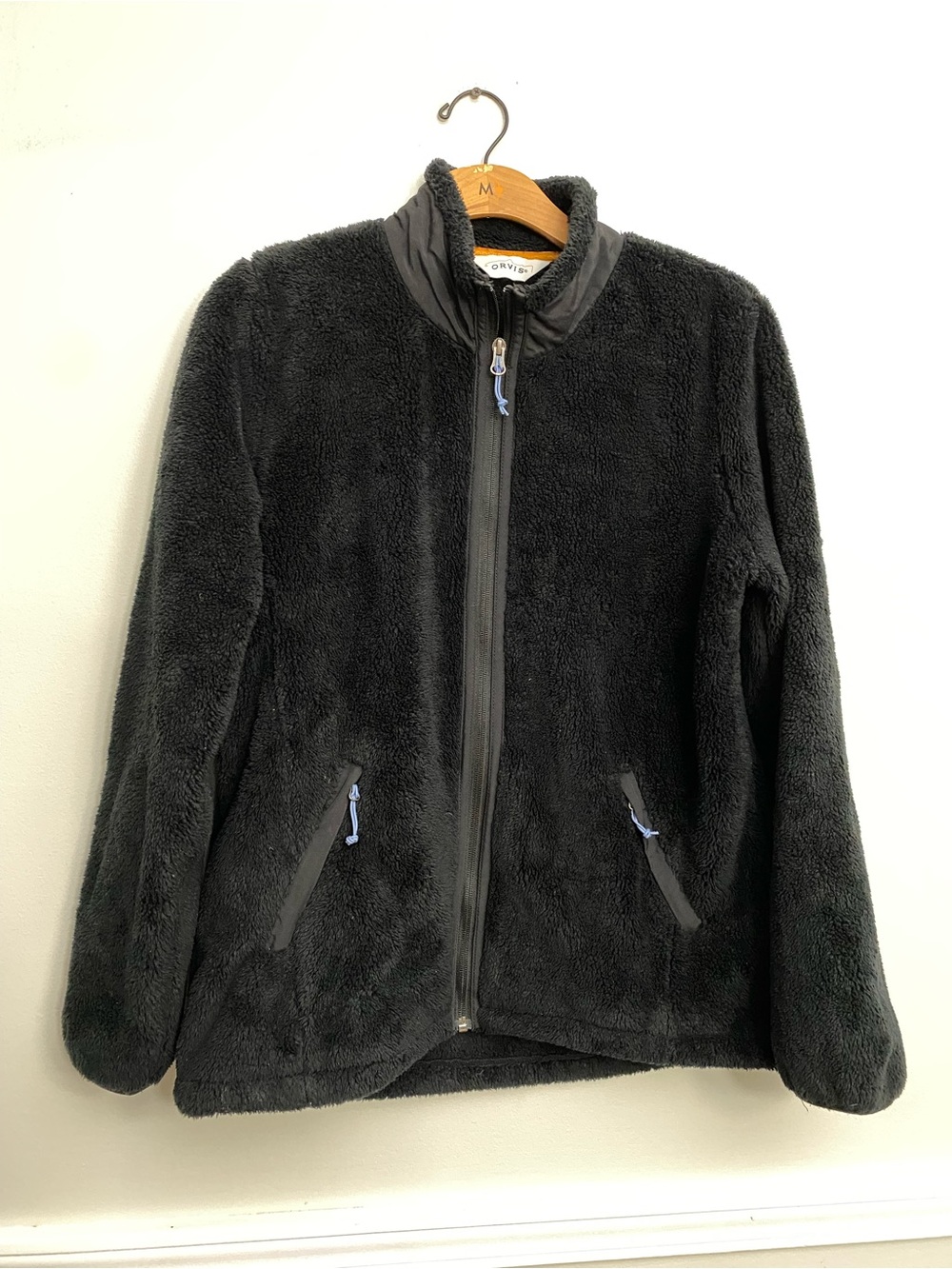 Women’s Orvis High Pile Fleece Black Jacket - M